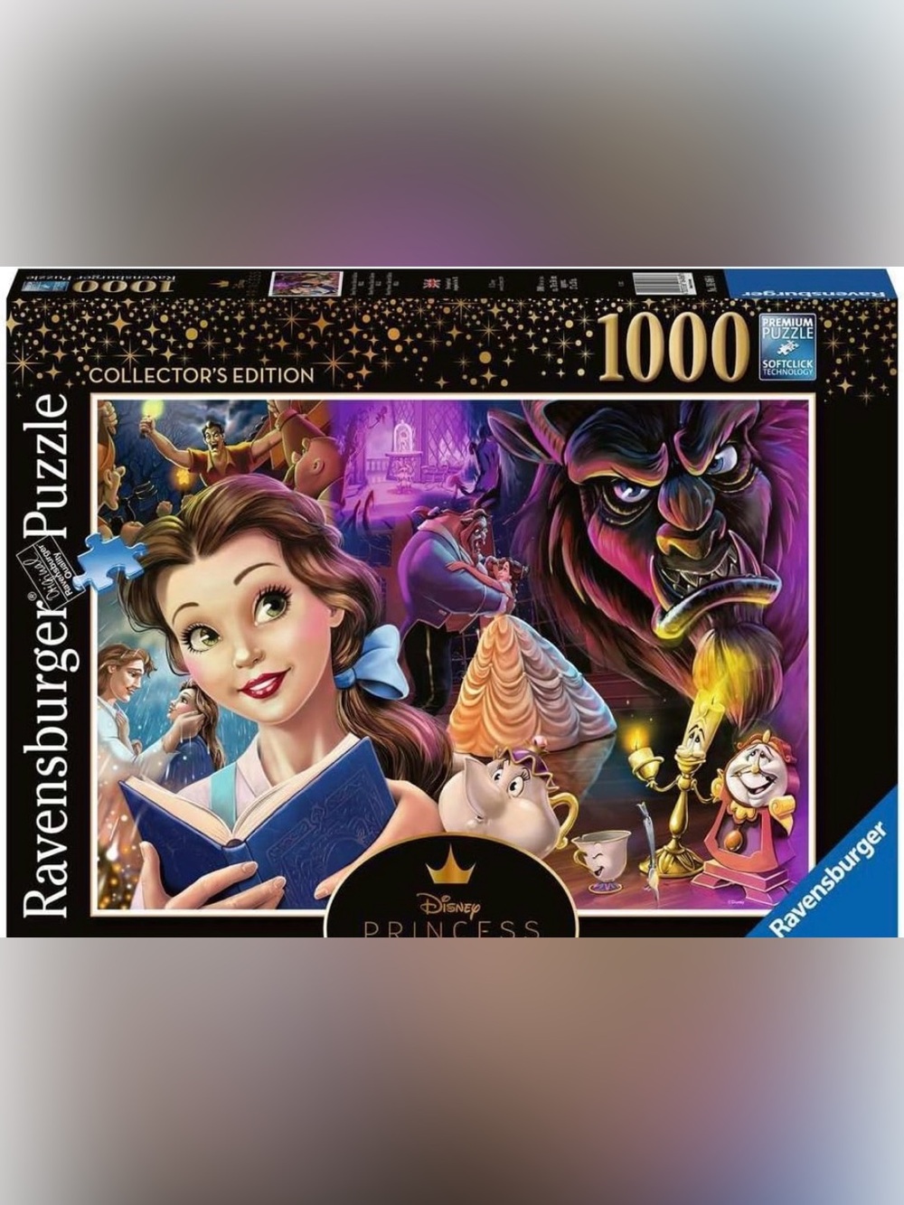 Disney Beauty and the Beast Puzzle Cover - Colorful Princess Artwork